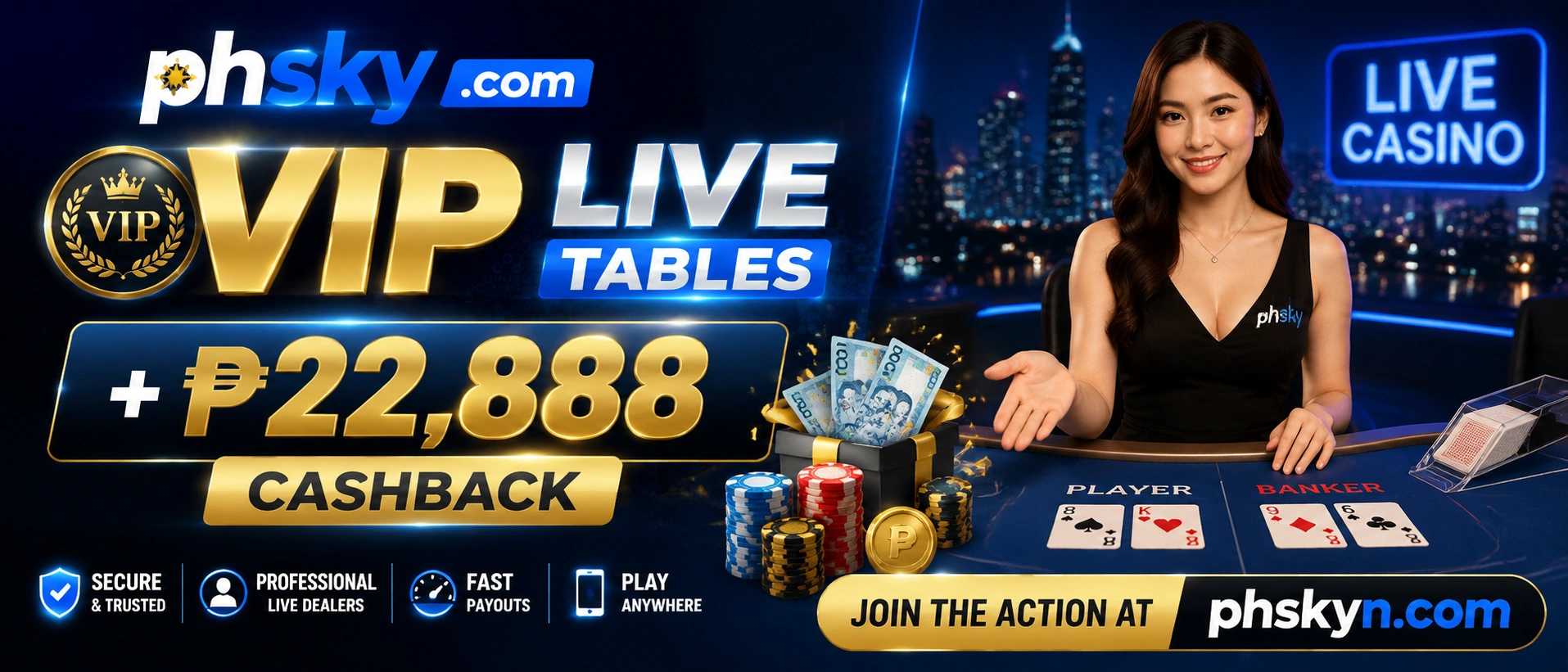 Live casino dealer preview